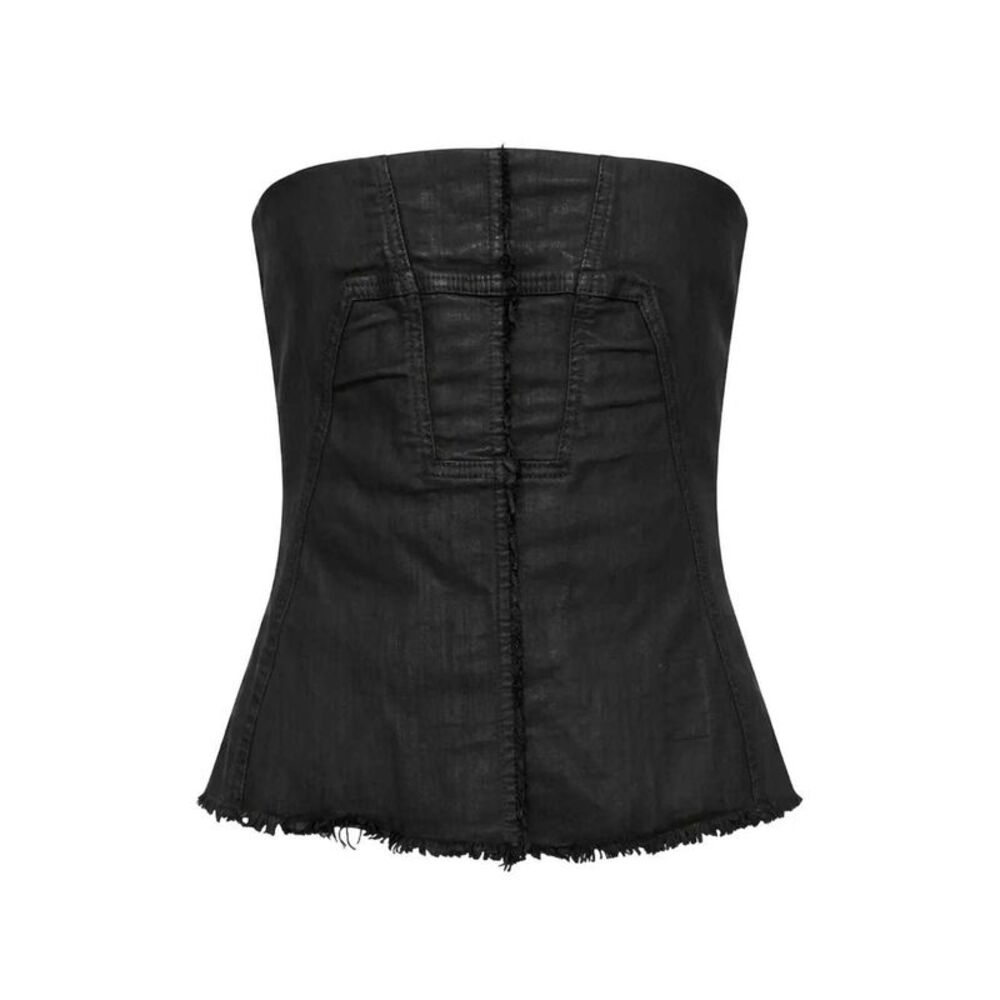 Rick Owens Drkshdw Women Waxed-Finish Bustier Top